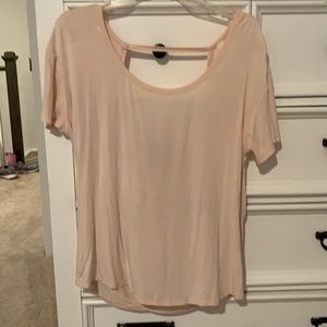 Open Back Pink Shirt